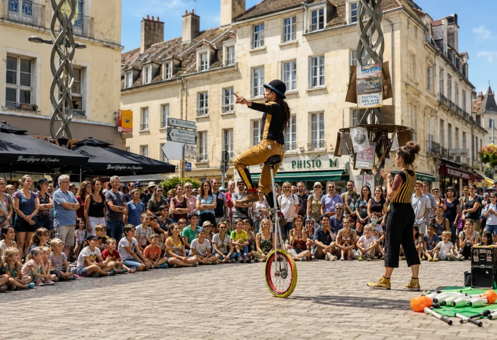 Straßenkünstler beim Festival Chalon dans la Rue