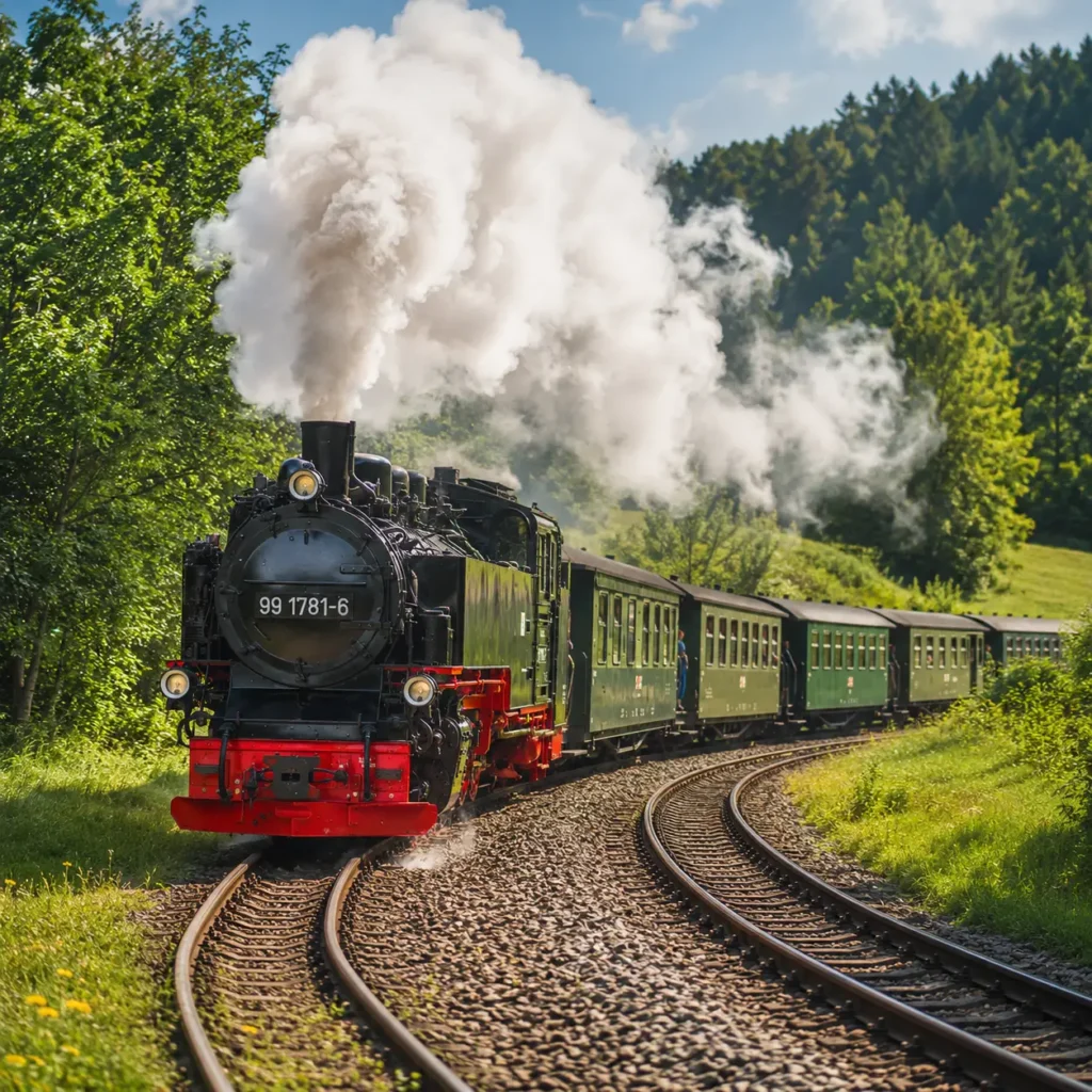 Dampfeisenbahn auf Rügen