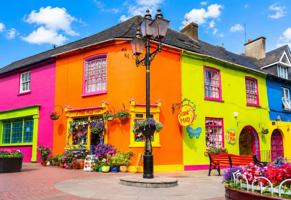 Bunte Häuser in Kinsale in Irland