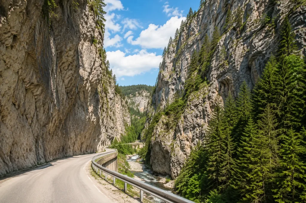 Blick durch die Trigrad-Schlucht in den Rhodopen