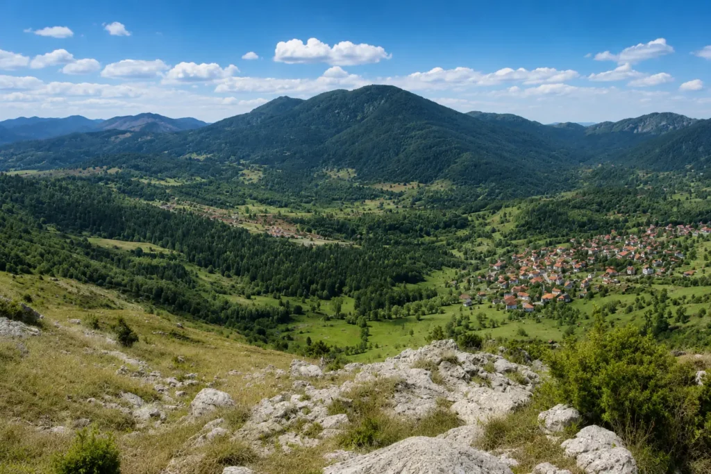 Berglandschaft in den Rhodopen