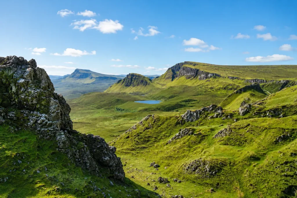 Blick auf die schottischen Highlands