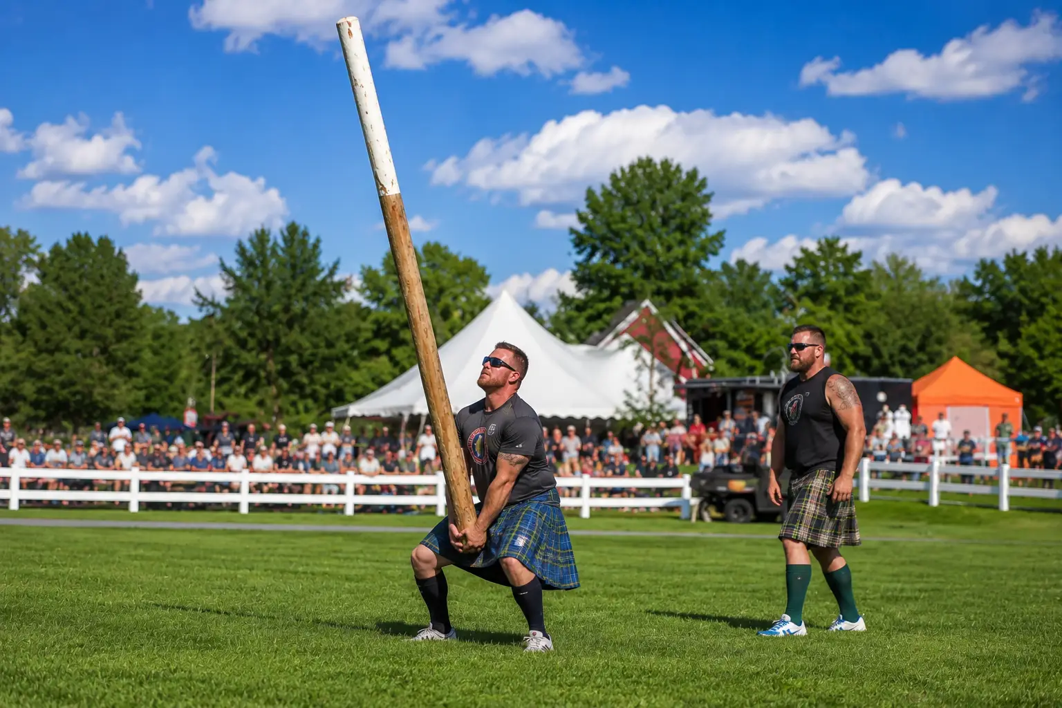 Zwei Schotten bei den Highland Games