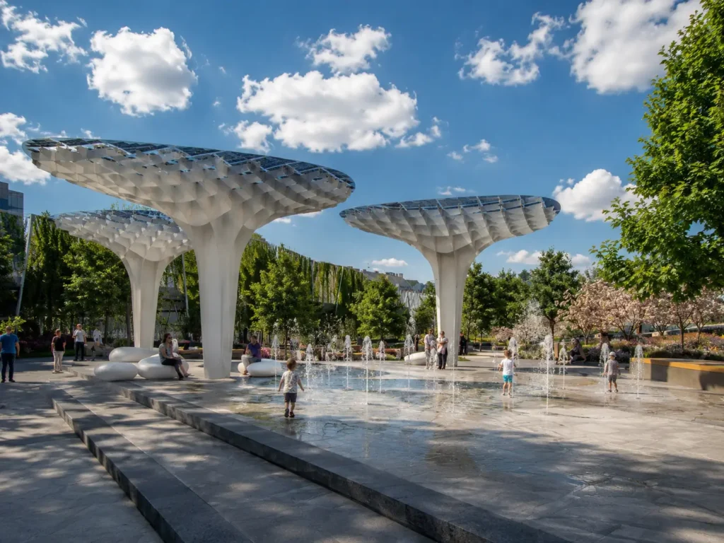 Millenáris Park in Budapest