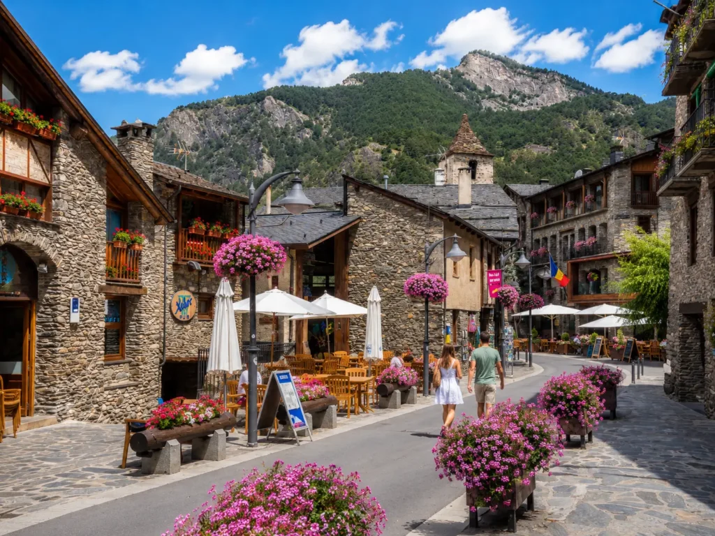 Historisches Ortszentrum von Ordino in Andorra