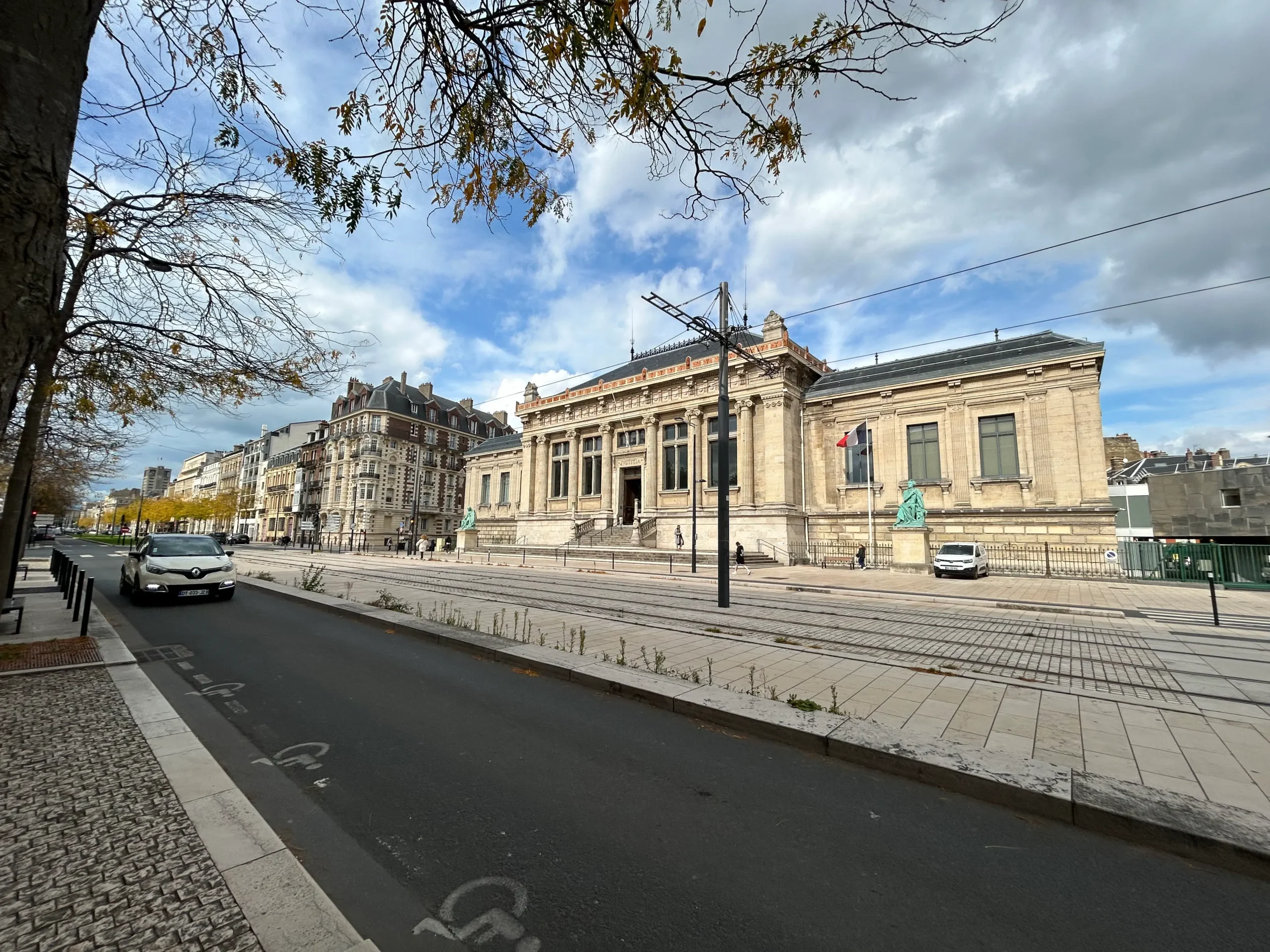 Straße in Le Havre in der Normandie